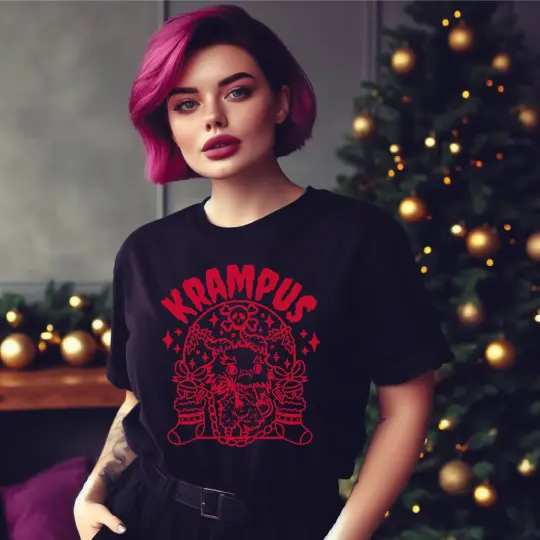 Krampus Spooky Holiday Unisex Tee