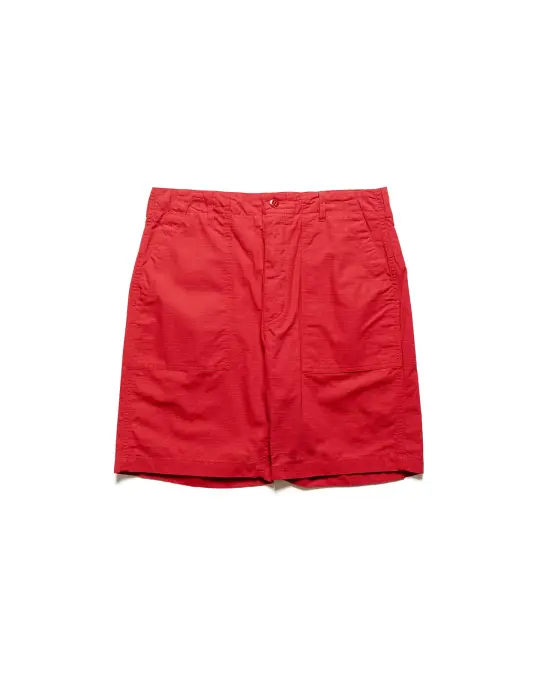 Engineered Garments Fatigue Short Red Cotton Ripstop