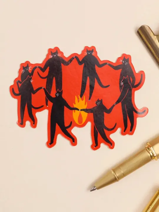Culty Cats Sticker