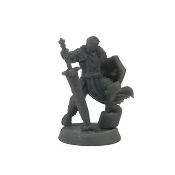 human male paladin 3d printed