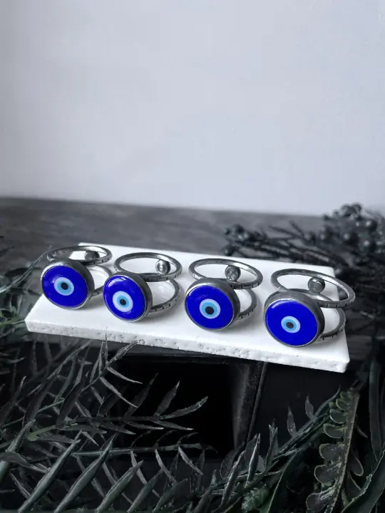 Evil Eye Orbit Rings