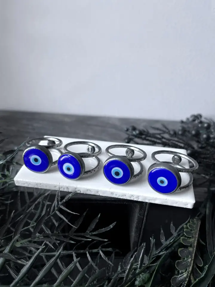 Evil Eye Orbit Rings
