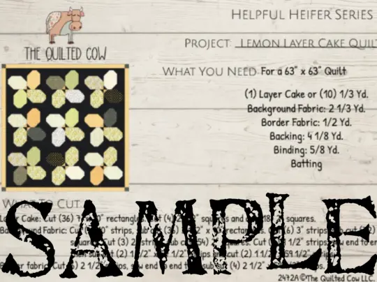 Helpful Heifer Lemon Layer Cake Quilt