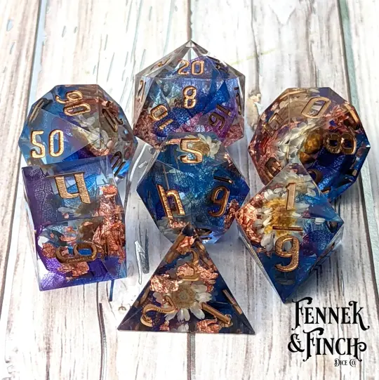 Daisy Sharp Edge DnD Dice Set.