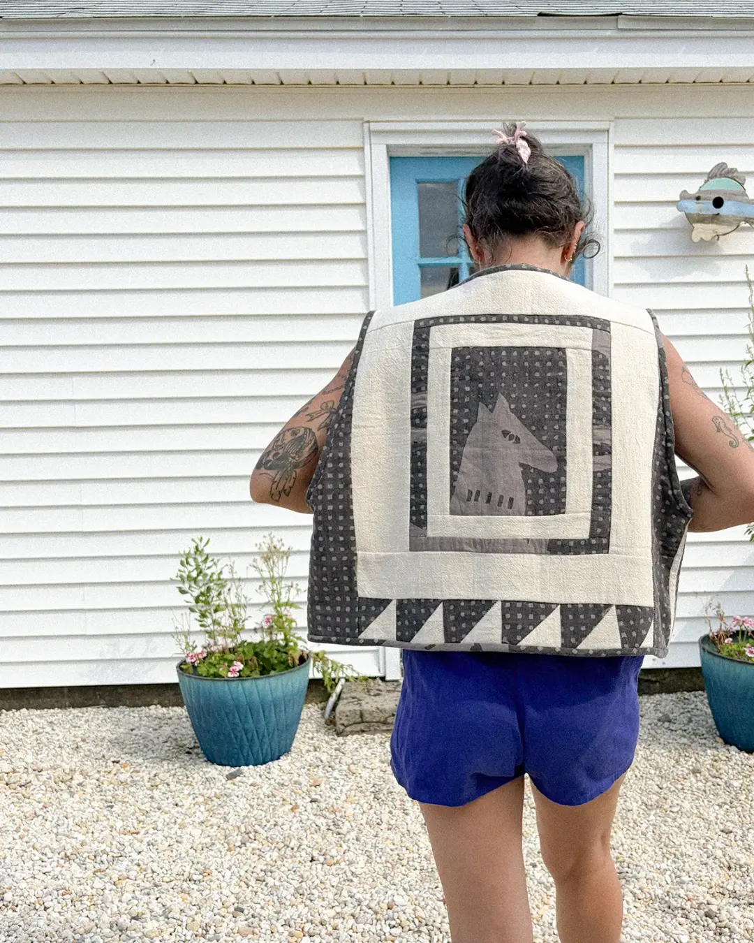 PO-EM x of June Quilted Reversible Vest № 1