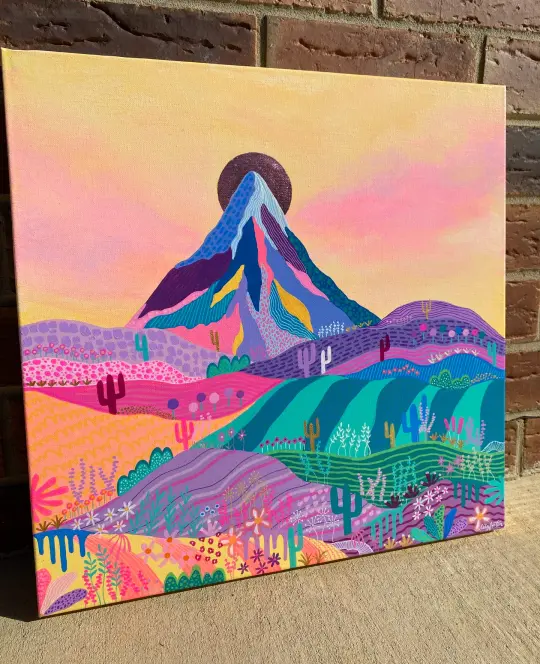 Original Artwork - Follow Me Home 46 x 46cms