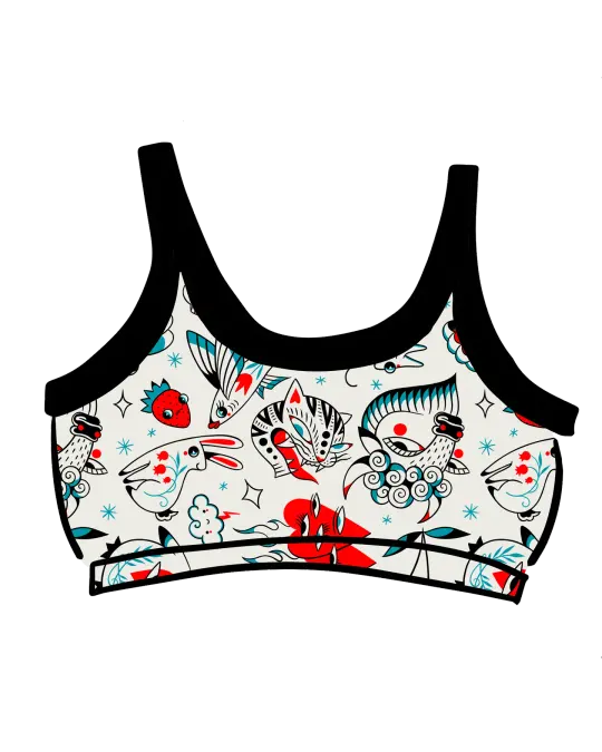 Longline Bra Inked Up