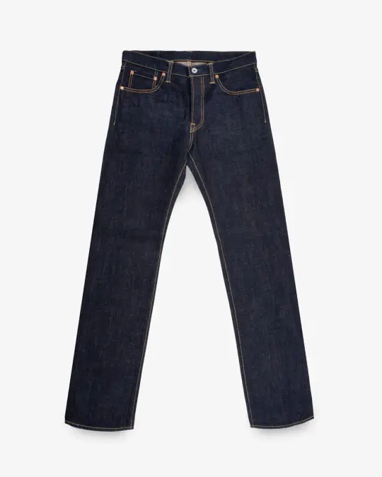17oz Selvedge Denim Slim Straight Cut Jeans - Natural Indigo