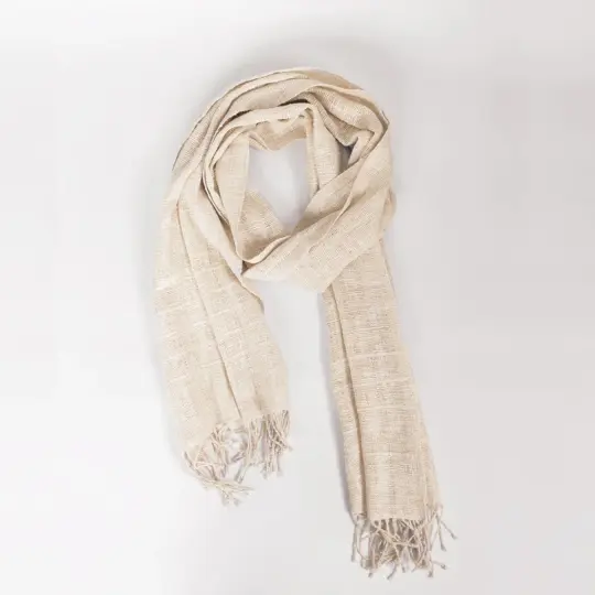 Eri Silk Scarf in Cream