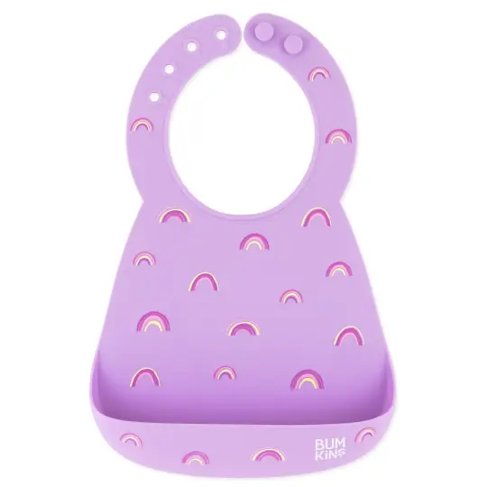 Silicone Bib: Rainbows