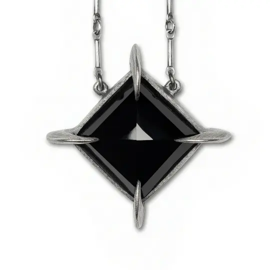 Tomb of Memory. Cat Claws. Medium. Onyx Necklace. *Limited*