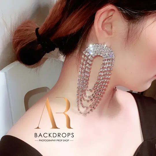 Lori oversized crystal earrings