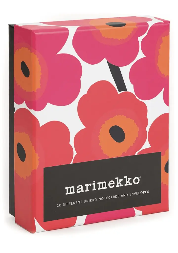 Marimekko Notes: 20 Different Unikko Notecards and Envelopes