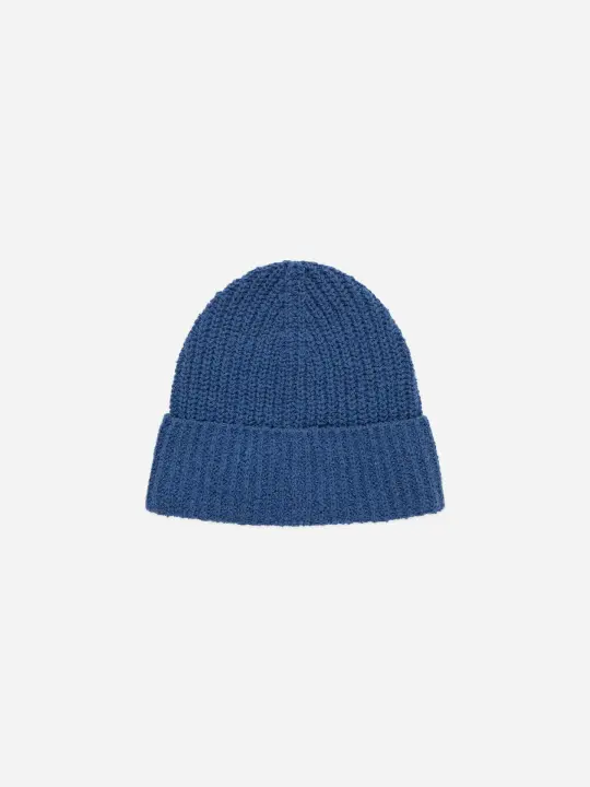 Cotton Watch Cap ~ Lapis Boucle