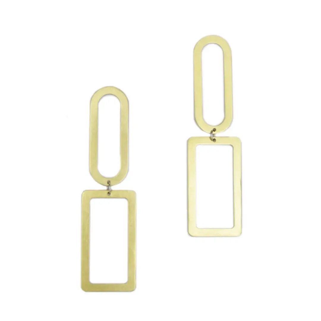 Elongated Shape Earrings