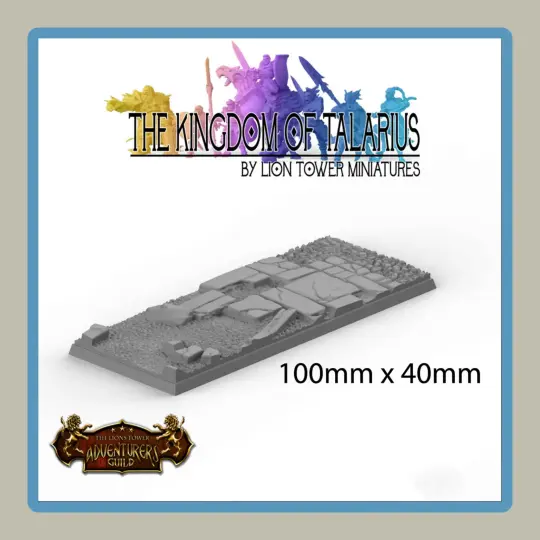 100x40mm Rectangle Base