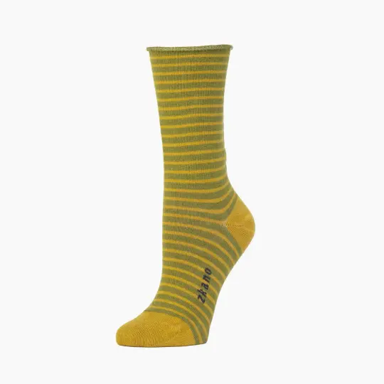 Rose Roll Top Crew Socks