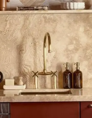 Unlacquered Brass Kitchen Faucet