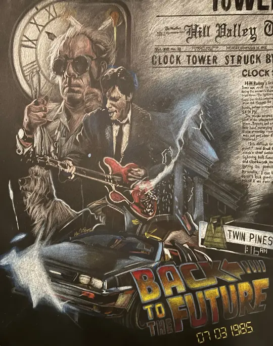 “When this baby hits 88 mph…” BACK TO THE FUTURE Art Print