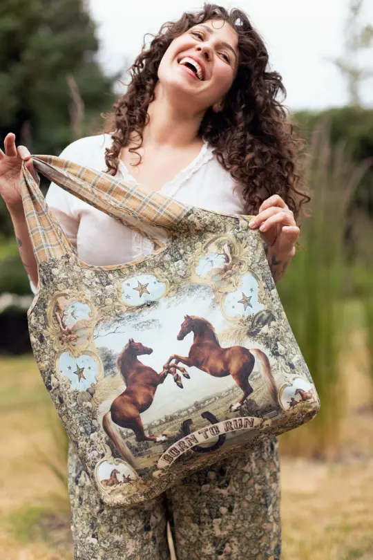 Born to Run Market Tote Bag