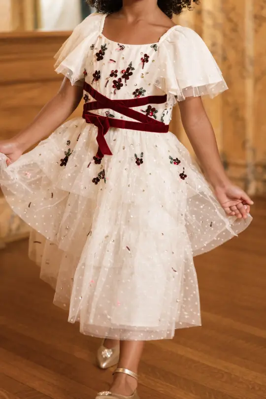 Mini Bellagio Dress in Ivory