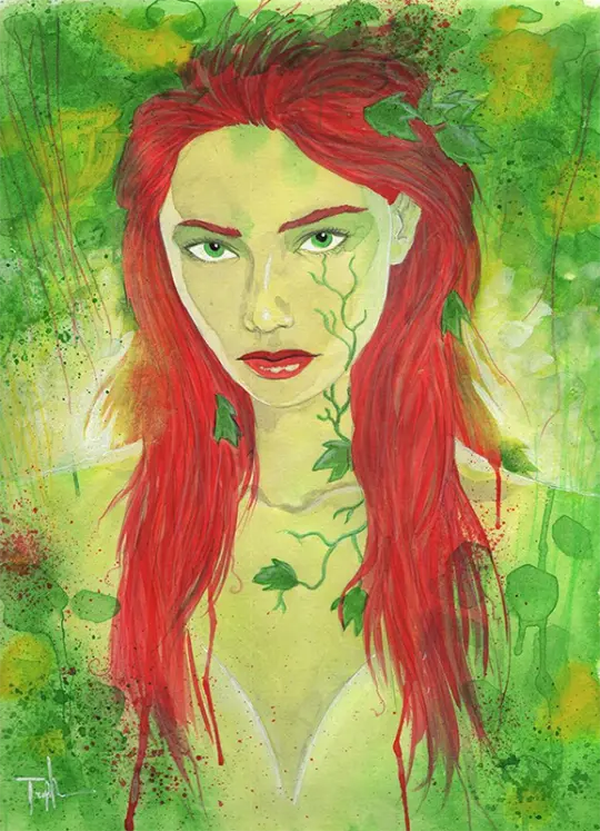 POISON IVY 9x12 PAINTING