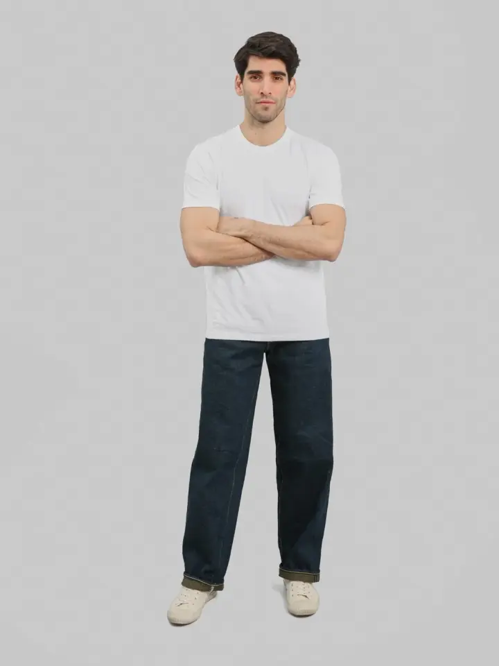 ONI Denim 822ZR-OLV 20oz "Secret Denim Olive Weft" Super Wide Tapered Jeans