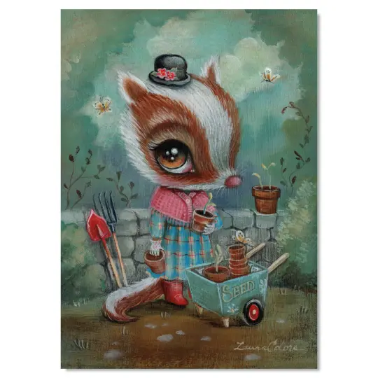 Badger Garden (Mini Print)