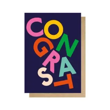 Congrats by Limbo and Ginger Greetings Card