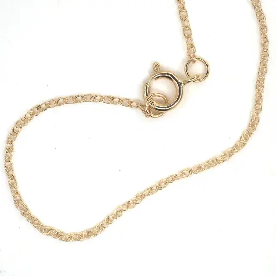 14k gold double rope chain new