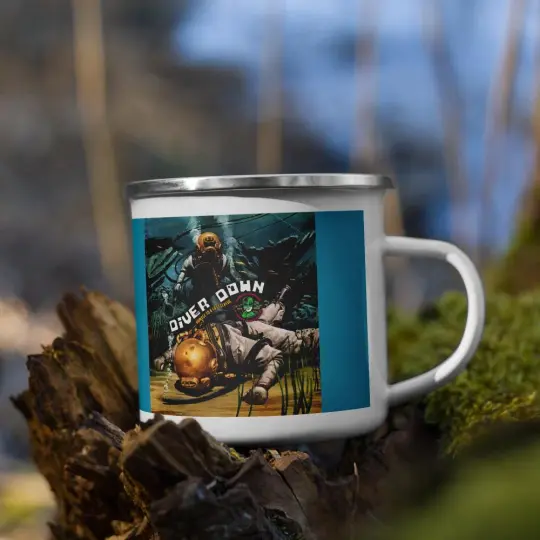Diver Down Homage to a Spiced Classic Campers Enamel Coffee Mug