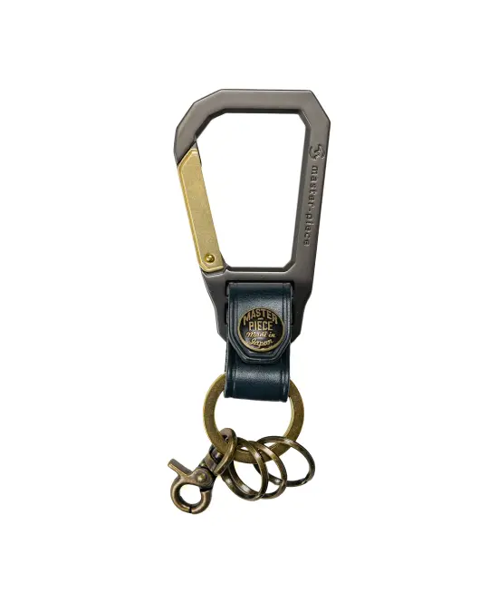 master-piece Carabiner Key Ring Navy