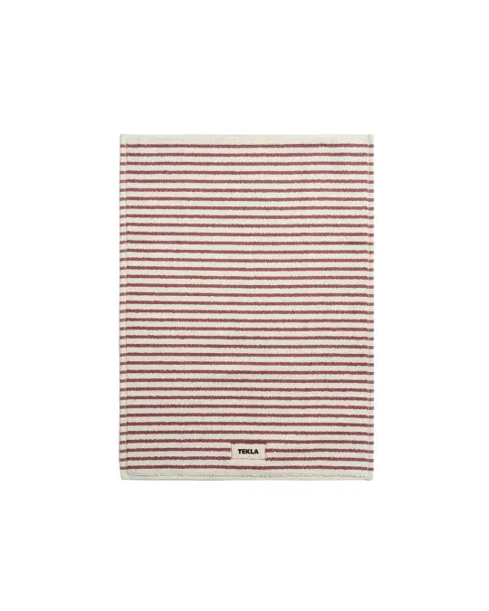 Tekla Terry Bath Mat Ripple Stripes