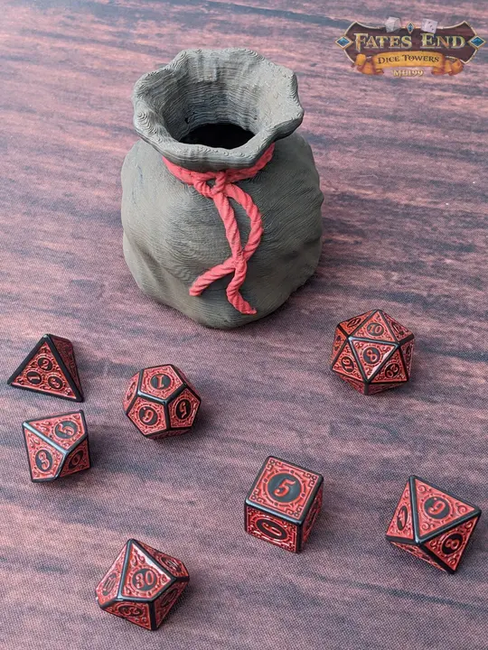 Bag of Holding 3D Printed Dice Jail | RPG Dice Vault | D20 Storage Box | Player Gift - Store Your Dice in Enchanted Depths Beyond Reality!