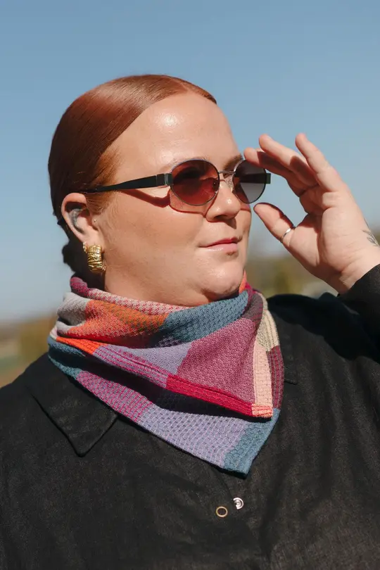 Scarf in Sangria