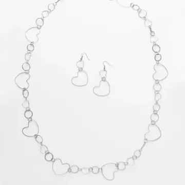 Chain of Hearts Fashion Jewelry Set