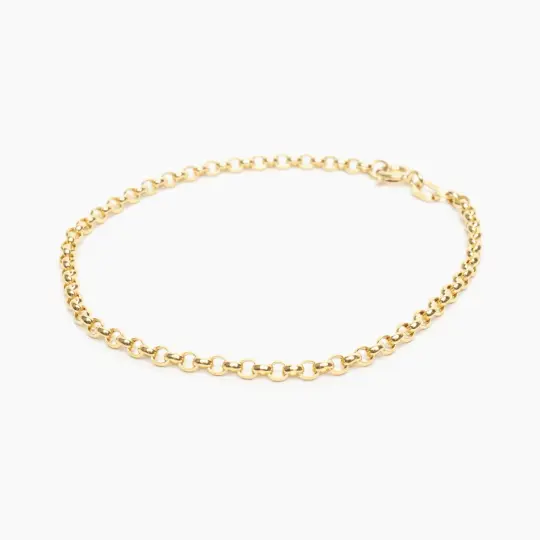 Gold Rolo Chain Bracelet
