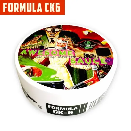 Awesome Sauce Artisan Shaving Soap | Ultra Premium CK-6 Formula | A Mentholated Homage To A Classic!