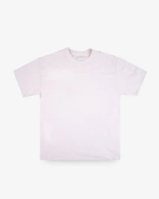 UTILITEES - 5.5oz Loopwheel Crew Neck T-Shirt - Natural Pigment Dyed Sakura