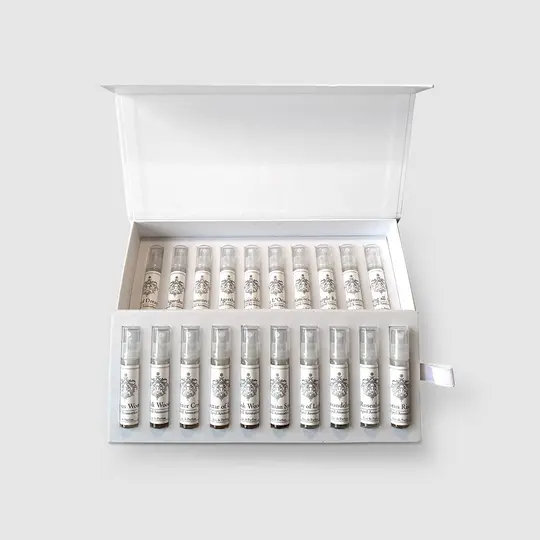 20 Deluxe Sample Set — botanical perfume samples included: 20 x 2,5ml calling all angels, precious woods, pink wood, erd…