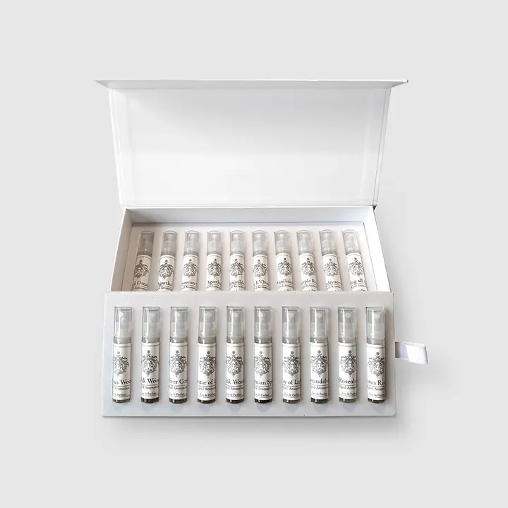 20 Deluxe Sample Set — botanical perfume samples included: 20 x 2,5ml calling all angels, precious woods, pink wood, erd…