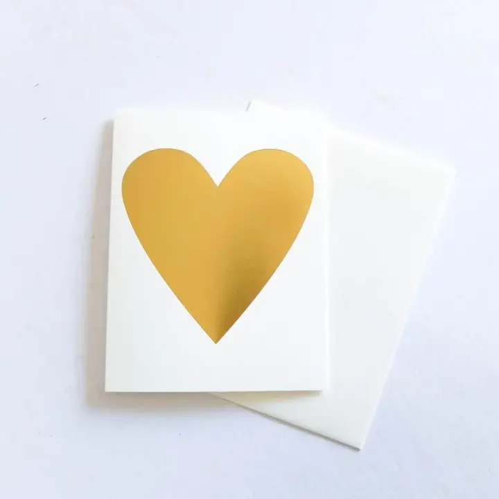 Gold Heart Card