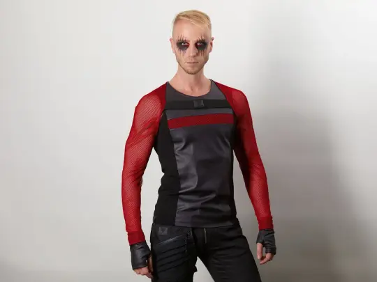 SH1-6 Red mesh sleeves