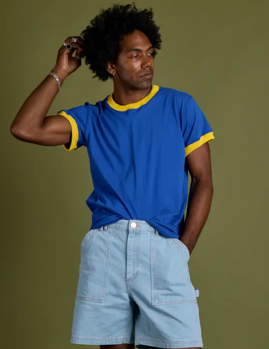 Vintage Ringer Tee - Royal Blue *FINAL SALE*