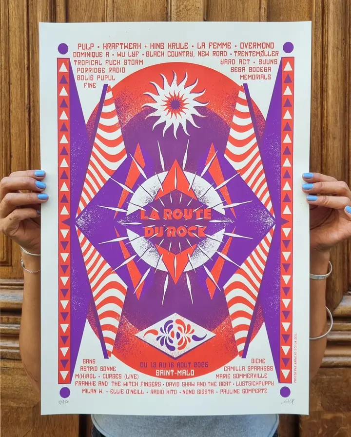 LA ROUTE DU ROCK 2025 (gigposter)