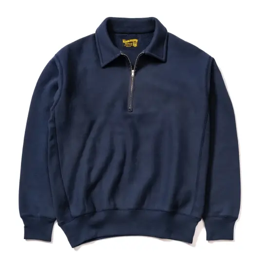 MILITARY 1/4 ZIP SWEATSHIRT / PLAIN
