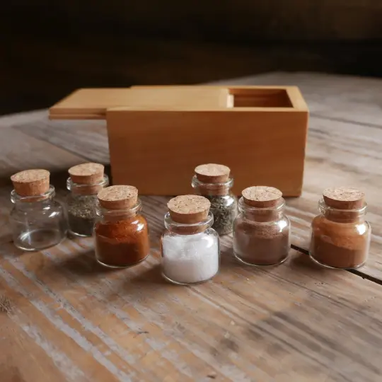Wooden Spice Box
