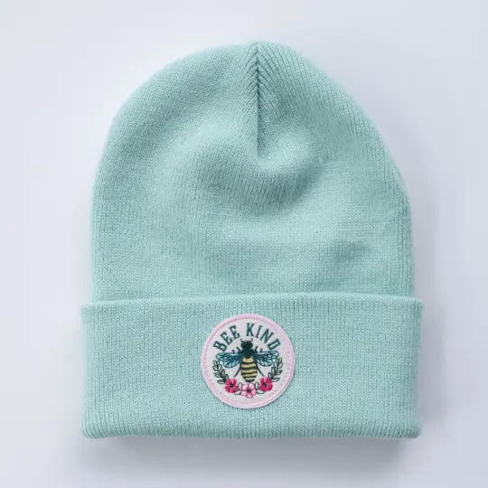 Bee Kind | Seafoam - Adult Beanie