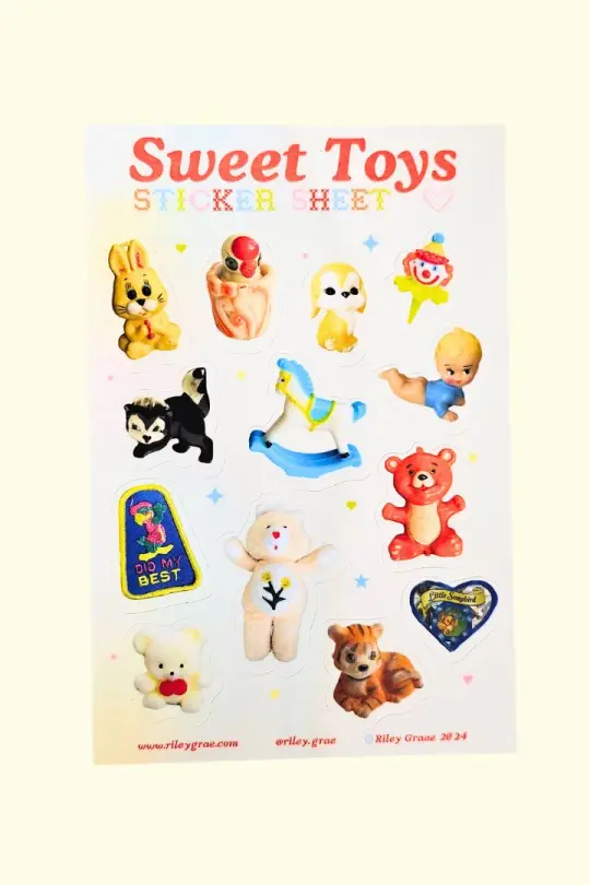 Sweet Toys Sticker Sheet