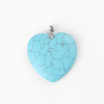 Large Synthetic Turquoise Heart